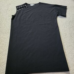 🌈 Molly Bracken Asymetrical TShirt Dress Womens Oversized XS Small Fits Medium